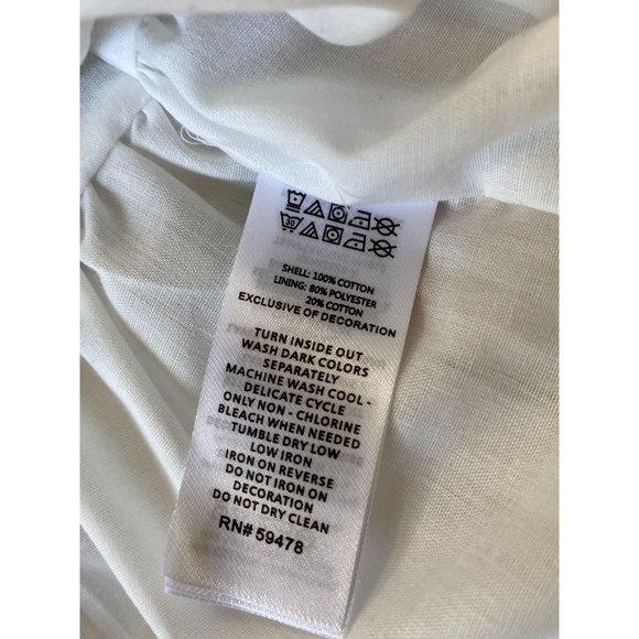 Sgt. Fletcher Girls Youth XL Top White Elephant Boho Mumbai Long Sleeve Cotton - Picture 5 of 8